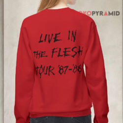 80s Vintage Alice Cooper Live In The Flesh Tour Shirt 4 80s Vintage Alice Cooper Live In The Flesh Tour Sweatshirt Back