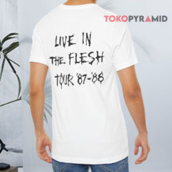 80s Vintage Alice Cooper Live In The Flesh Tour Shirt 2 80s Vintage Alice Cooper Live In The Flesh Tour T shirt Back