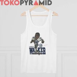 Vintage Dallas Cowboys Herschel Walker 1987 Caricature Signature Tee 3 80s Vintage Dallas Cowboys Herschel Walker 1987 Caricature Signature Rare White Tank Top