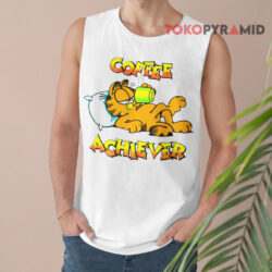 80s Vintage Garfield Coffee Achiever Shirt 2 80s Vintage Garfield Coffee Achiever Tank Top