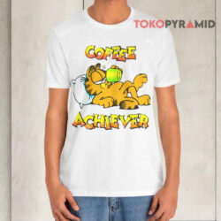 80s Vintage Garfield Coffee Achiever White T shirt