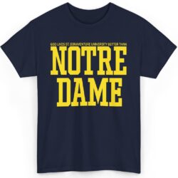 80s Vintage God Likes St Bonaventure University Better Than Notre Dame Shirt