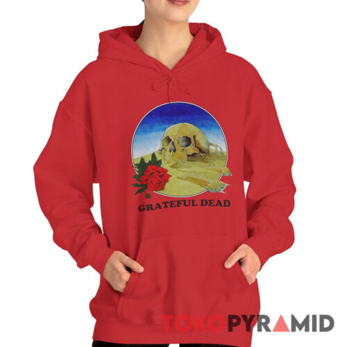 80s Vintage Grateful Dead 1981 European Tour Stanley Mouse Skull Rose 2 Sided Rare Hoodie