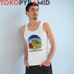 80s Vintage Grateful Dead 1981 European Tour Stanley Mouse Skull Rose 2-Sided Rare Shirt 4 80s Vintage Grateful Dead 1981 European Tour Stanley Mouse Skull Rose 2 Sided Rare White Tank Top