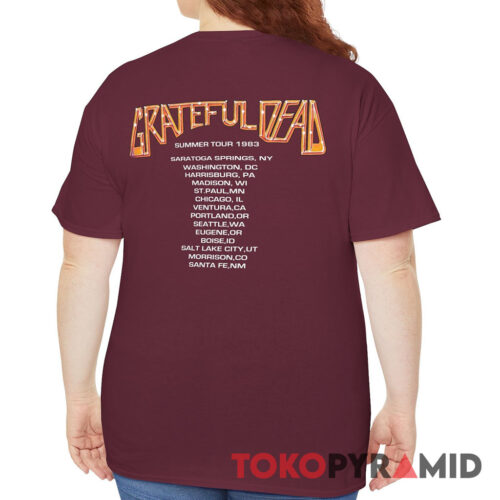 80s Vintage Grateful Dead 1983 Summer Tour Crow 2 Sided Rare Shirt Back 80s Vintage Grateful Dead 1983 Summer Tour Crow 2 Sided Rare Shirt Back