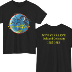 80s Vintage Grateful Dead 1986 New Years Eve Oakland Coliseum 2 sided Rare Shirt