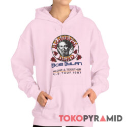 80s Vintage Grateful Dead 1987 US Tour Bob Dylan Alone Together 2 Sided Rare Hoodie