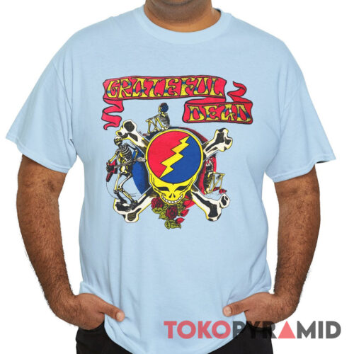 80s Vintage Grateful Dead 1989 Spring Tour Shirt Front
