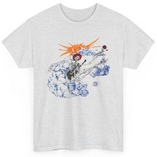 80s Vintage Grateful Dead Vincent Perez 1986 Skeleton Roses Rare Shirt