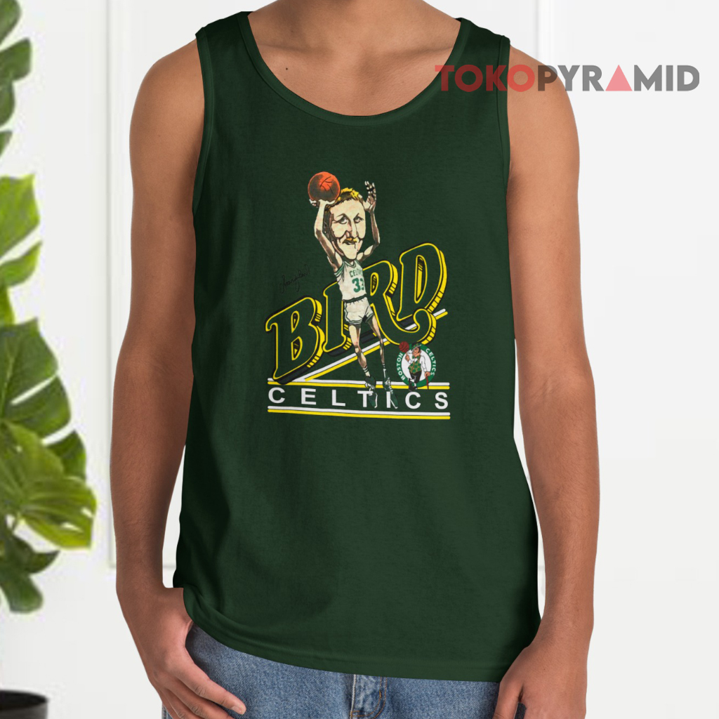 80s Vintage Larry Bird Boston Celtics Caricature Tank Top 80s Vintage Larry Bird Boston Celtics Caricature Tank Top