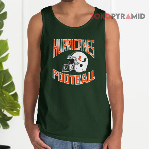 80s Vintage Miami Hurricanes Helmet Football Tank Top 80s Vintage Miami Hurricanes Helmet Football Tank Top