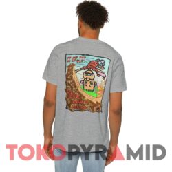 80s Vintage Pee Wee's Playhouse 1989 Randy Skateboard Get Out Of My Way Man Heather T shirt Back