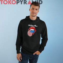 Vintage Rolling Stones 1981 North American Tour 2-sided T-shirt 4 80s Vintage Rolling Stones 1981 North American Tour 2 Sided Rare Black Hoodie