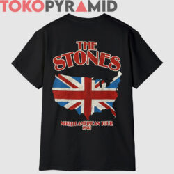 80s Vintage Rolling Stones 1981 North American Tour 2 Sided Rare T shirt Back