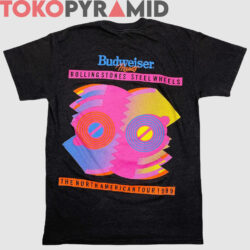 Rolling Stones 1989 Steel Wheels Concert The North American Tour 2-sided T-shirt 2 80s Vintage Rolling Stones 1989 Steel Wheels Concert The North American Tour 2 Sided Rare T shirt back