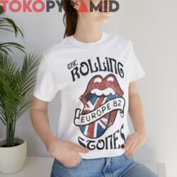 80s Vintage The Rolling Stones Europe 82 Rare Grey T shirt