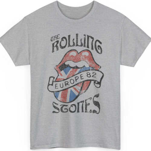 80s Vintage The Rolling Stones Europe 82 Rare Shirt