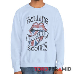 80s Vintage The Rolling Stones Europe 82 Rare Sweatshirt