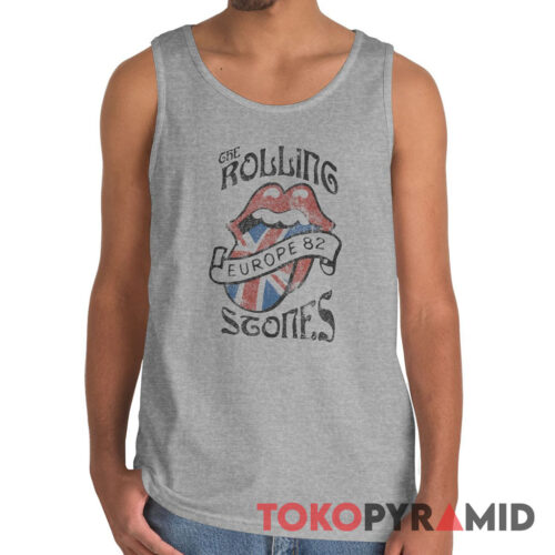 80s Vintage The Rolling Stones Europe 82 Rare Tank Top