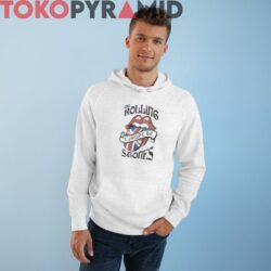 80s Vintage The Rolling Stones Europe 82 Rare White Hoodie