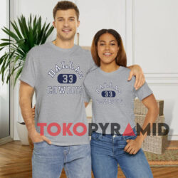 80s Vintage Tony Dorsett 33 Dallas Cowboys Grey T shirts
