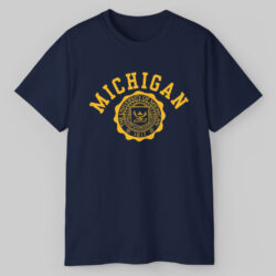80s Vintage University Of Michigan Crest 1817 T shirt