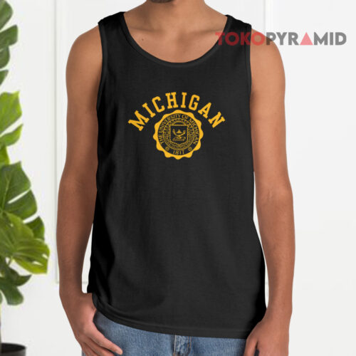 80s Vintage University Of Michigan Crest 1817 Tank Top