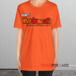 80s Vintage Whatchamacallit Hershey's Shirt Chocolate Coated Peanut Flavor Crisp 2 80s Vintage Whatchamacallit Hershey's Shirt Chocolate Coated Peanut Flavor Crisp Orange T shirt