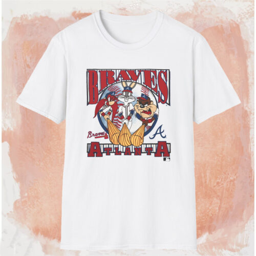 90s Atlanta Braves Looney Tunes Shirt White T shirt