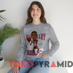 90s Charles Barkley Philadelphia 76ers Caricature T-Shirt 3 90s Charles Barkley Philadelphia 76ers Caricature T shirt Grey Sweatshirt