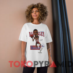90s Charles Barkley Philadelphia 76ers Caricature T shirt White T shirt