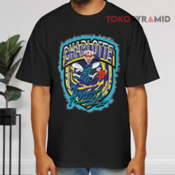 90s Charlotte Hornets Basketball Nba Black T shirt