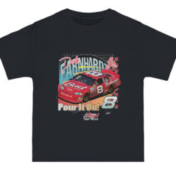 90s Dale Earnhardt Jr 8 T shirt Rare Budweiser Nascar Black T shirt
