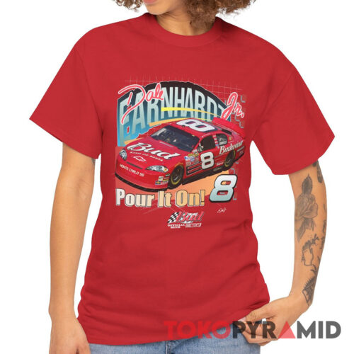 90s Dale Earnhardt Jr 8 T shirt Rare Budweiser Nascar T Shirt