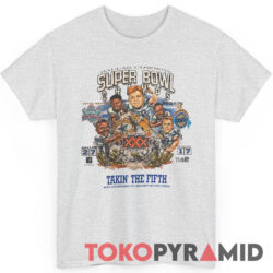 90s Dallas Cowboys Caricature Takin' The Fifth Super Bowl Champs T Shirt