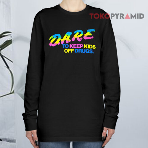 90s Dare Keep Kids Off Drugs Colorful Long sleeved 90s Dare Keep Kids Off Drugs Colorful Long sleeved