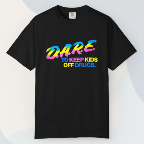 90s Dare Keep Kids Off Drugs Colorful T shirt 90s Dare Keep Kids Off Drugs Colorful T shirt