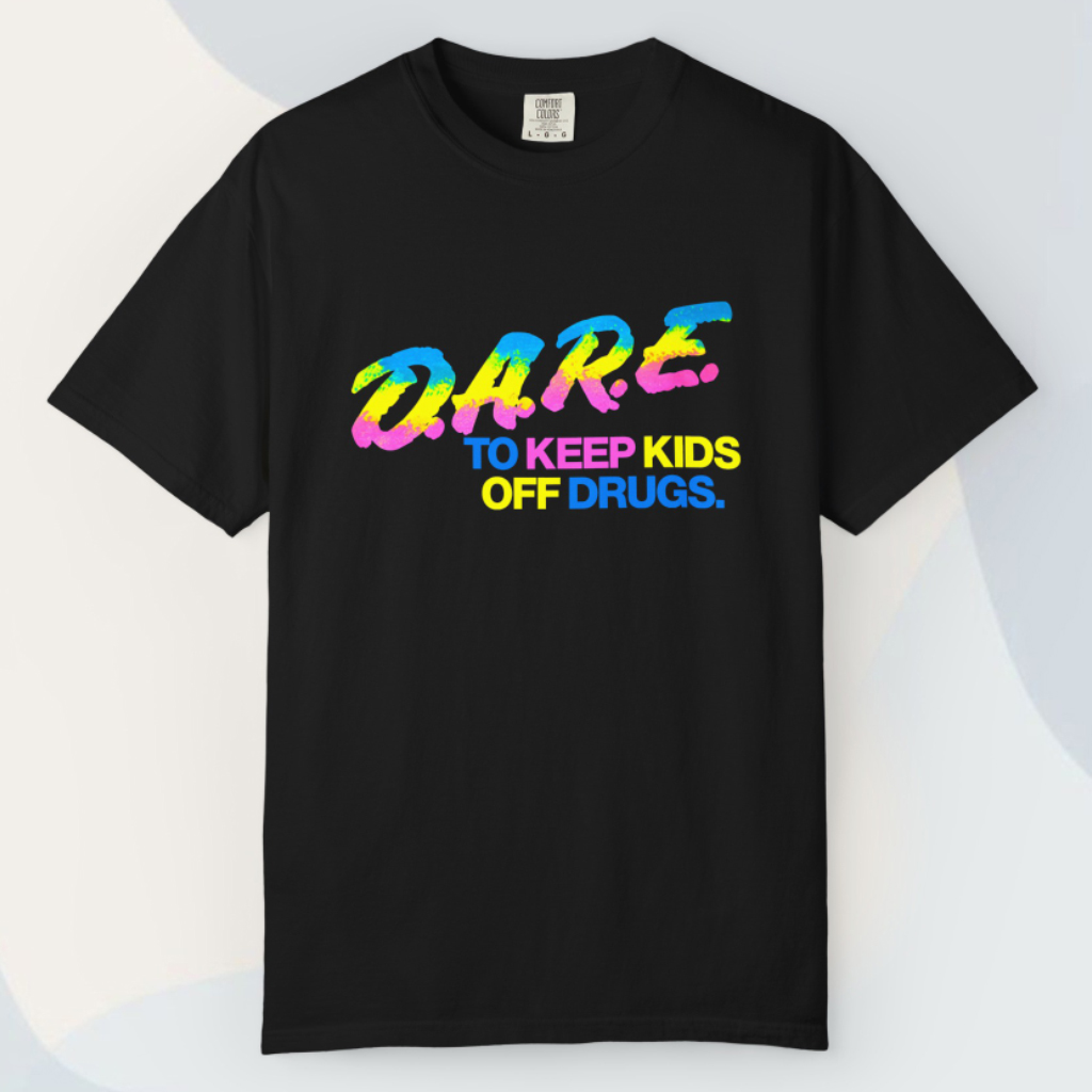 90s Dare Keep Kids Off Drugs Colorful T shirt 90s Dare Keep Kids Off Drugs Colorful T shirt