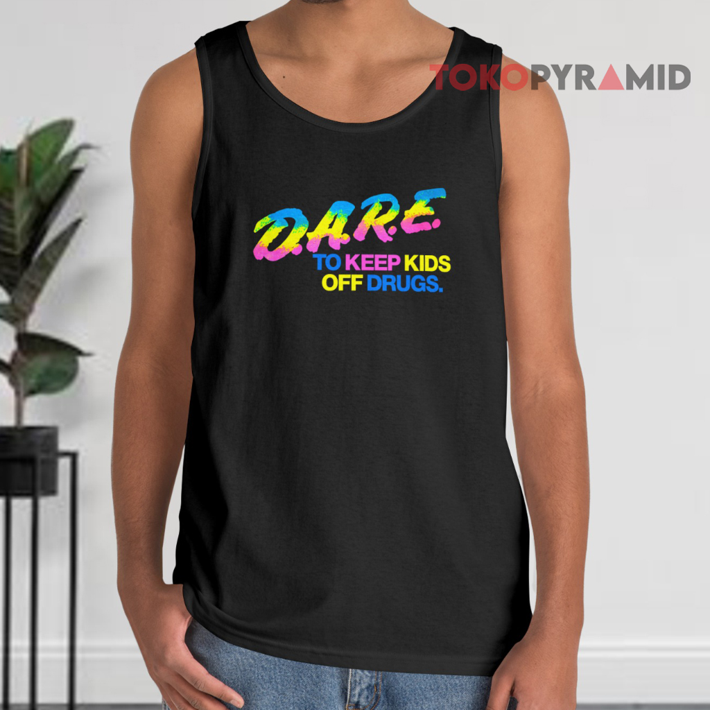 90s Dare Keep Kids Off Drugs Colorful Tank Top 90s Dare Keep Kids Off Drugs Colorful Tank Top