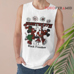 90s Disney Mickey Minnie Juneteenth A Celebration Of Black Freedom Shirt 2 90s Disney Mickey Minnie Juneteenth A Celebration Of Black Freedom Tank Top