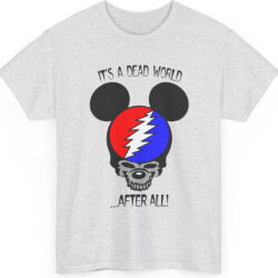 90s Grateful Dead Mickey Mouse It's a Dead World After All Rare Shirt