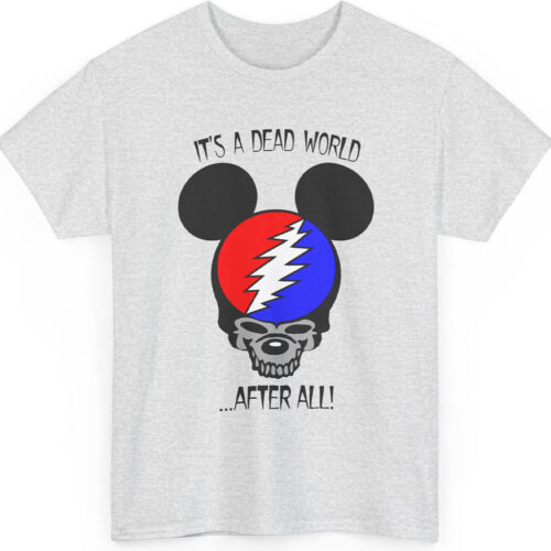 90s Grateful Dead Mickey Mouse It's a Dead World After All Rare Shirt 90s Grateful Dead Mickey Mouse It's a Dead World After All Rare Shirt