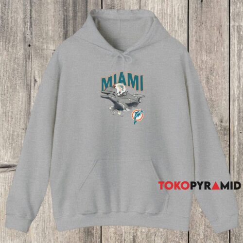 90s Miami Dolphins Break Through Shirt Grey Hoodie 90s Miami Dolphins Break Through Shirt Grey Hoodie