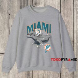 90s Miami Dolphins Break Through Shirt 3 90s Miami Dolphins Break Through Shirt Grey Sweatshirt
