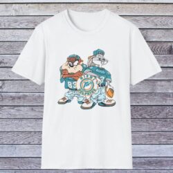 90s Miami Dolphins Looney Tunes Shirt White T shirt