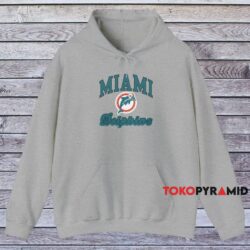 90s Miami Dolphins Nfl Football Classic Shirt Grey Hoodie