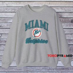 90s Miami Dolphins Nfl Football Classic Shirt Grey Sweatshirt