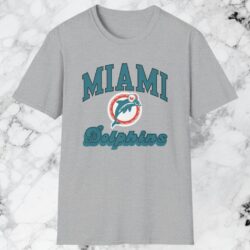 90s Miami Dolphins Nfl Football Classic Shirt Grey T shirt