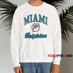 90s Miami Dolphins Nfl Football Classic Shirt White Sweatshirt