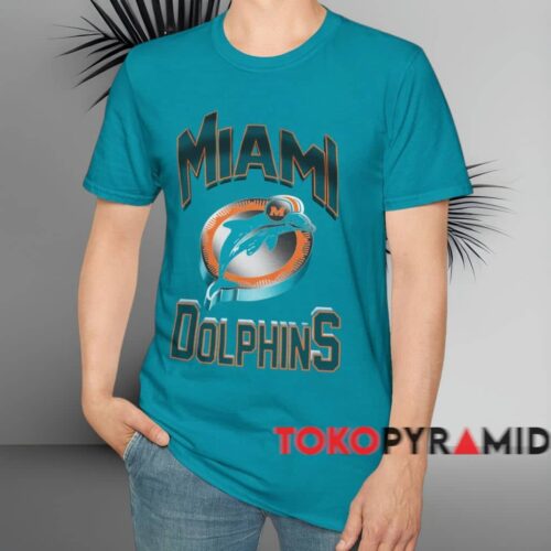90s Miami Dolphins Old Logo Shirt Tropical Blue T shirt
